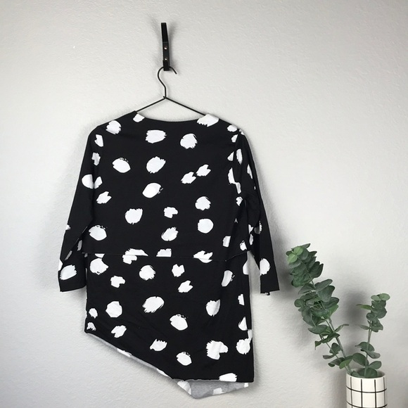ASOS black polka dot layered top - Picture 4 of 4